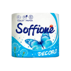 Папір туалетний СГ 18 г/м. 2 шари. біла 4 шт. Soffione Decoro 3001