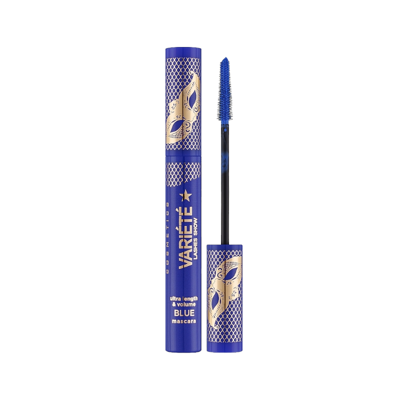 Туш для вій EVELINE Variate lashes show подовжувальна синя 10 мл. 8069