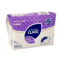 Прокладки гігієнічні Normal Clinic Classic Cotton Feeling 6 крапель 280 мм. NCF 20 K 6 шт.