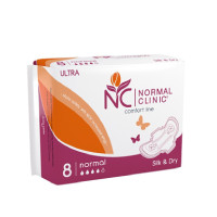 Прокладки гігієнічні Normal Clinic Comfort Ultra Silk&Dry 260 mm. 4 k. NCF 05 B 8 шт.