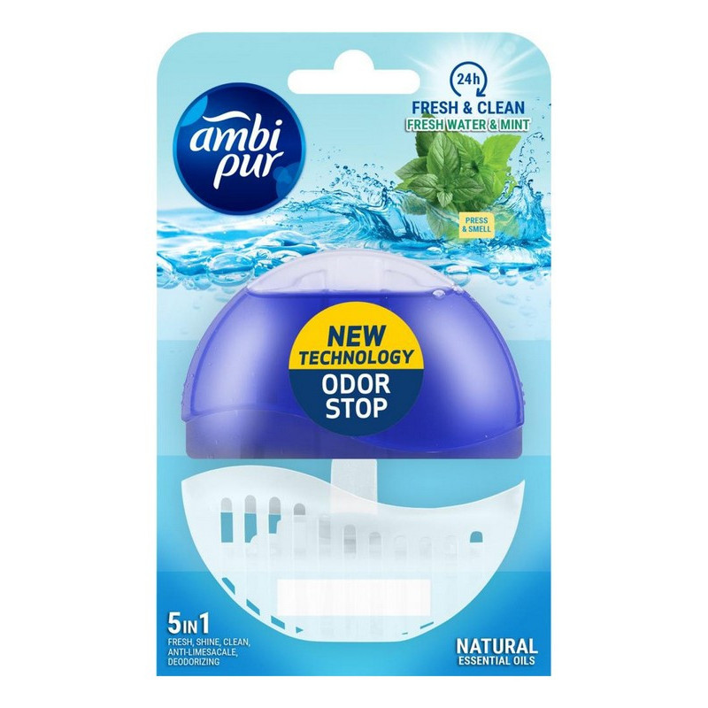 Туалетний блок Fresh water&Mint Ambi pure 55 мл. 6355