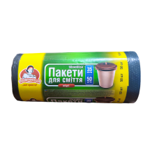 ПМ-пакети для сміття ТМ "Помошниця" 35 л 50 шт. HDPE 50 см х60 см 0033