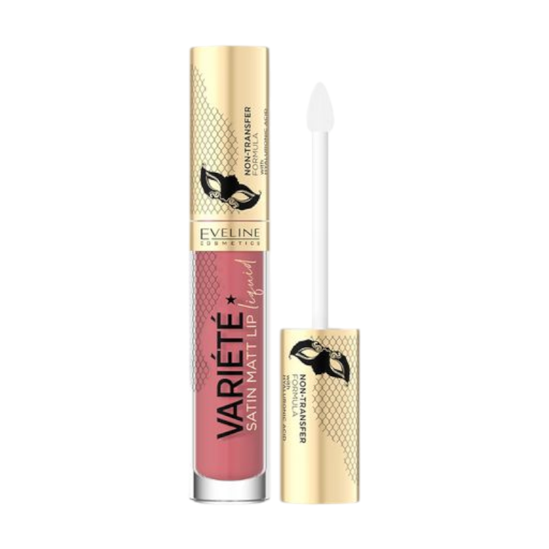 Помада рідка матова з гіалуроновою кислотою EVELINE VARIETE PERFECT MATTE LIP INK N 05 2179