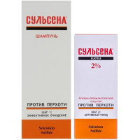Сульсена шампунь-пілінг, паста 2% проти лупи набір