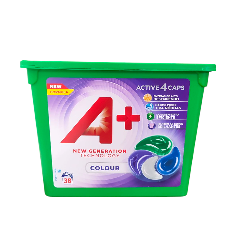 Капсули для прання А+ Colour 4 в 1 38 штук 8298-6483