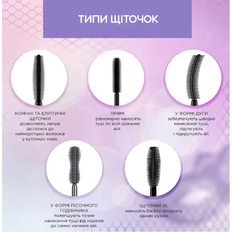 Туш для вій EVELINE Variate lashes show подовжувальна синя 10 мл. 8069