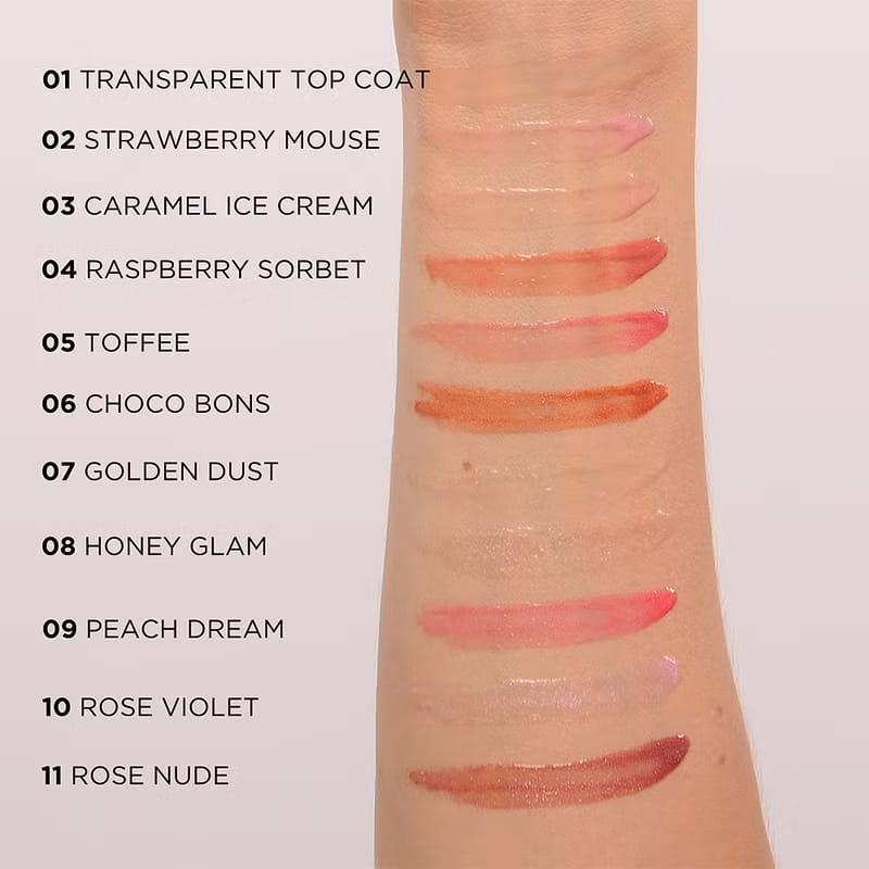 Блиск для губ Eveline Cosmetics Diamond Glow Lip Luminizer з гіалуроновою кислотою 04 4.5 мл.