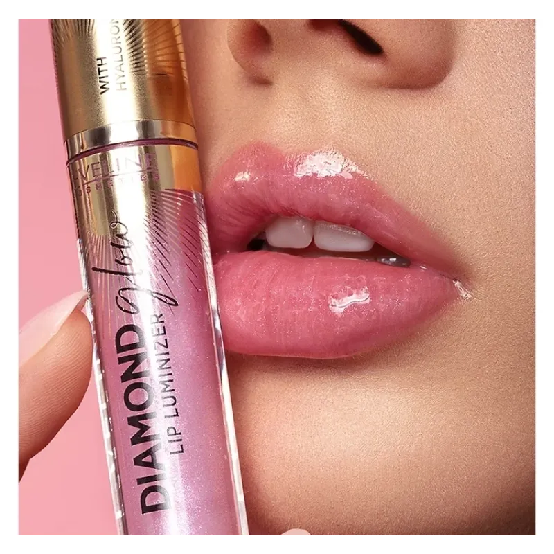 Блиск для губ Eveline Cosmetics Diamond Glow Lip Luminizer з гіалуроновою кислотою 04 4.5 мл.