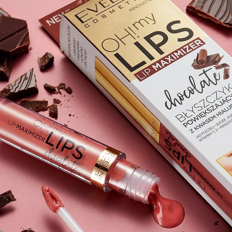 Блиск для збільшення губ EVELINE OH! MY LIPS-LIP Maximizer Chocolate 4.5 мл. 7393