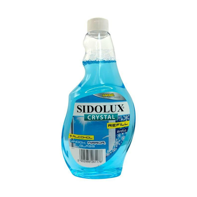 Засіб для миття вікон, скляних поверхонь Sidolux CRYSTAL Арктика запаска 500 мл. 1176