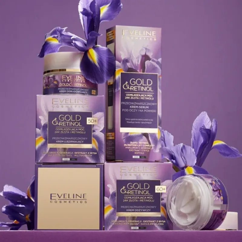 Крем для обличчя EVELINE GOLD&RETINOL 50+ омолоджуючий 50 мл 5466