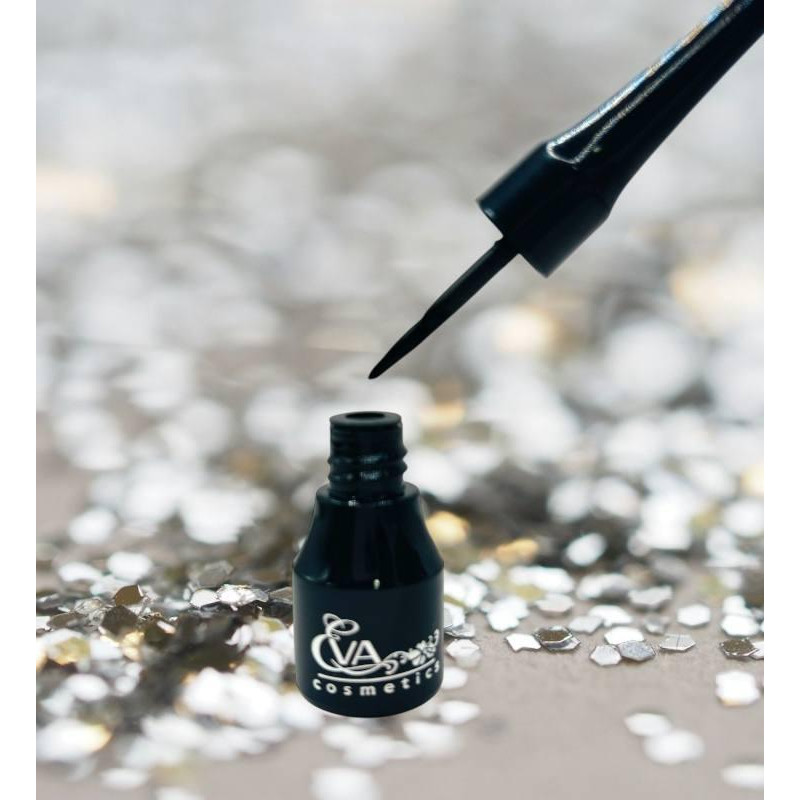 Підводка для повік EVA Cosmetics водостійка Чорна 5 мл