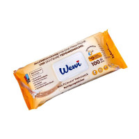 Серветки вологі для прибирання WEWI жовті 100 шт 1517