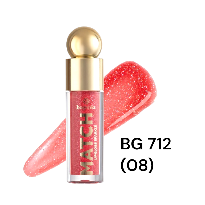 Блиск для губ Bogenia BG 712 Match Lipgloss Sparkle 008 4.6 мл