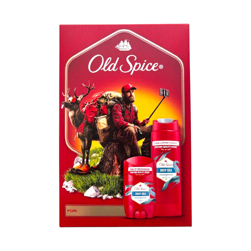 Набір Old Spice Outdoor Explorer Deep Sea дезодорант-стик 50 мл, гель для душу 3 в 1 250 мл 6149