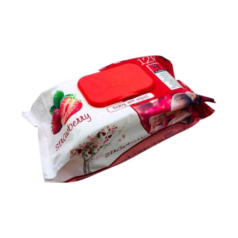 Серветки вологі Sleepy Strawberry 120 шт