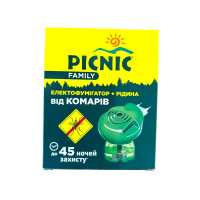 Комплект Фумігатор +рідина від комарів Picnic family 45 ночей захисту 0022