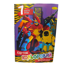 Картон кольоровий А4 7 кольорів двосторонній 0055