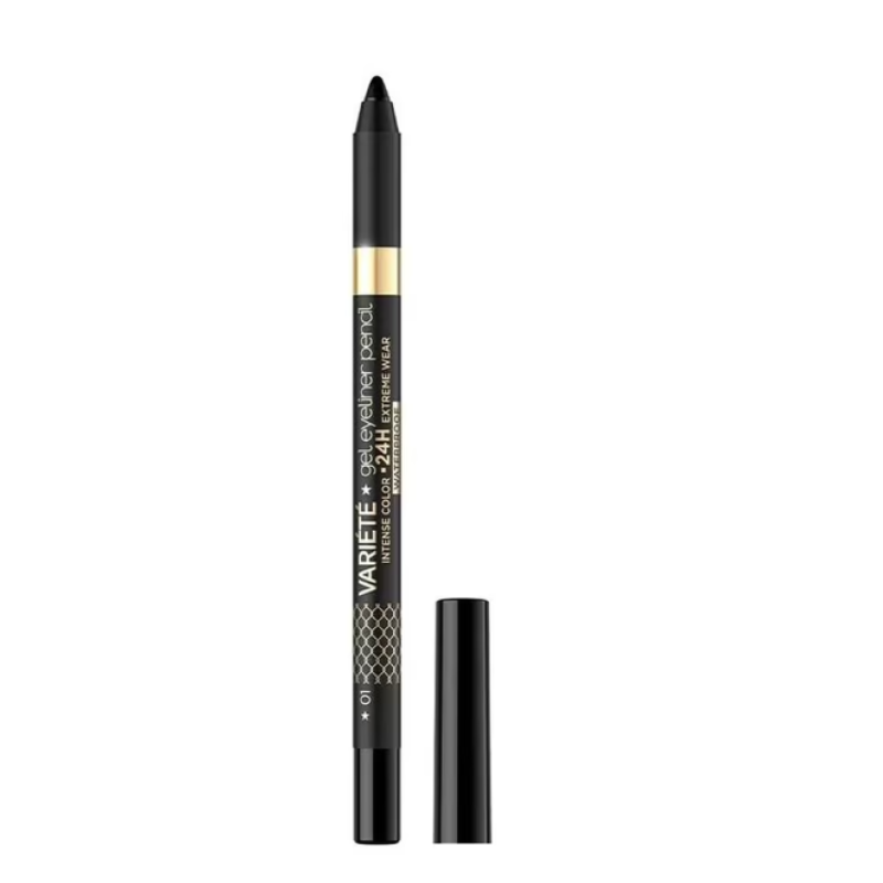 Олівець гелевий для очей Eveline VARIETE Gel EYELINER 01 pure black 7873