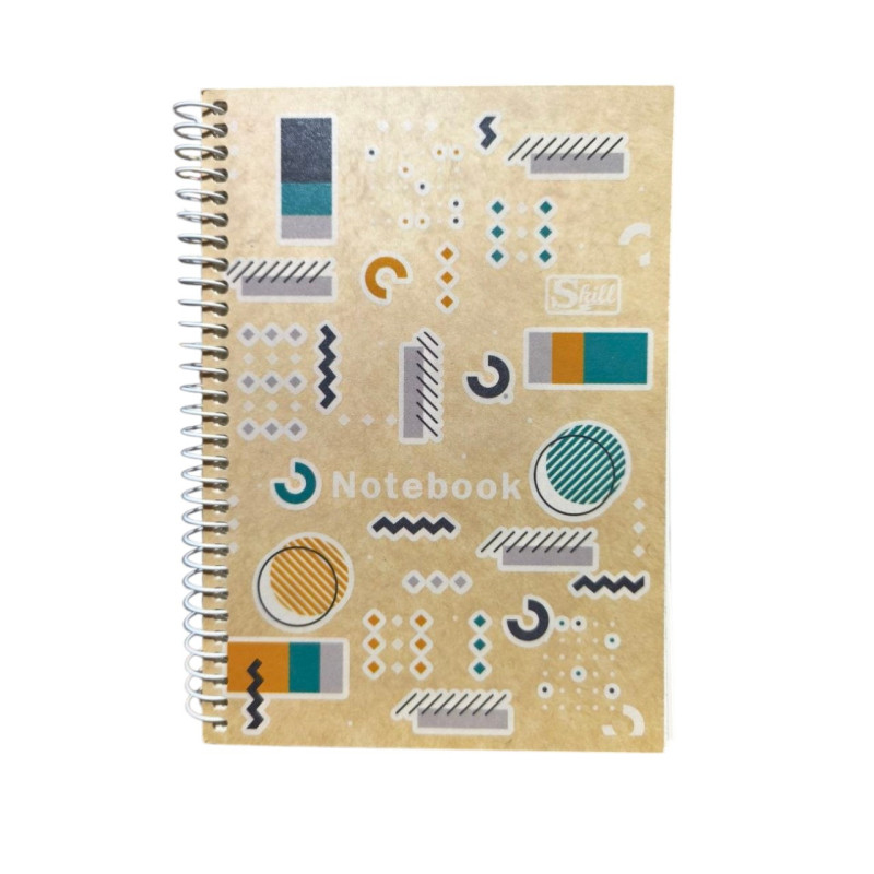 Блокнот 80 аркушів у клітинку А6 на спіралі 3702