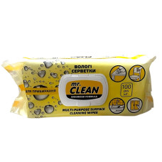 Серветки вологі для прибирання Mr. CLEAN універсальні покращена формула 100 шт 1080