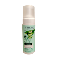Пінка для вмивання очисна-заспокійлива ORGANIC ALOE+COLLAGEN EVELINE 150 мл 6754