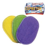 Салфетка овальная 3 шт.Мойдодыр