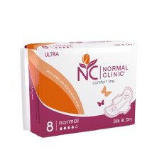Гигиенические прокладки Normal Clinic Comfort Ultra Silk&Dry 260 mm. 4 k. NCF 05B 8 шт.