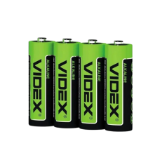 Батарейка Videx АА LR6 зеленая продаем спайку 4 шт.