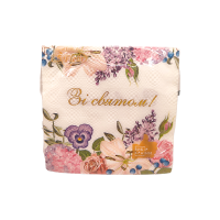 Серветка Квіткове привітування La Fleur 33х33, 2 шари,16 шт. 2212