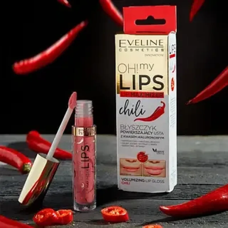 Блиск для збільшення губ EVELINE Чилі "OH! MY LIPS-LIP Maximizer" 4.5 мл. 1904