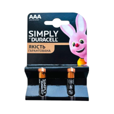 Батарейки Duracell Simply LR03 AAA 2 шт 8296