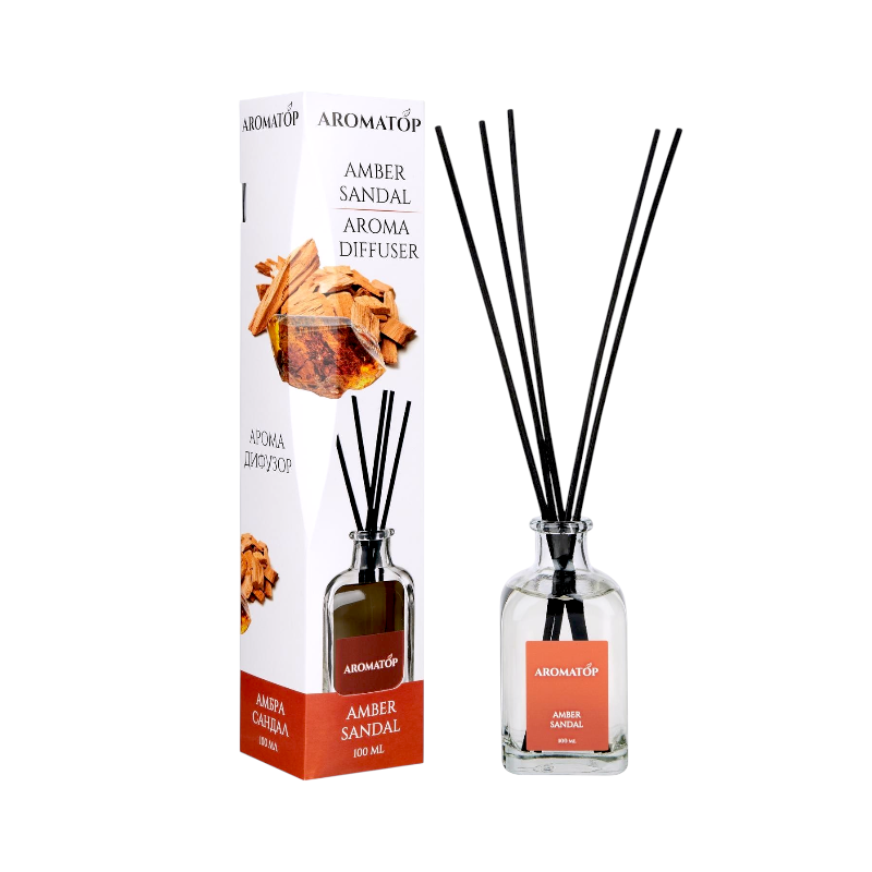 Аромодифузор AROMATOP Amber sandal Амбра Сандал 100 мл 0567