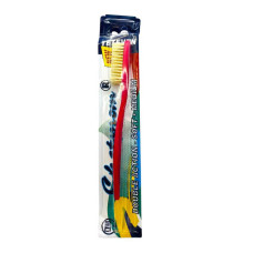 Щітка зубна натуральна Chetprom Double Action Soft Medium № 52