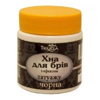 Хна для брів Triuga з ефектом татуажу Чорна 20 г.