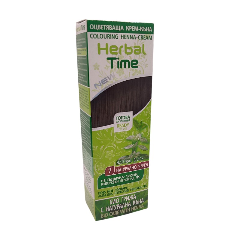 Крем-хна Herbal Time 7 Натурально-чорний
