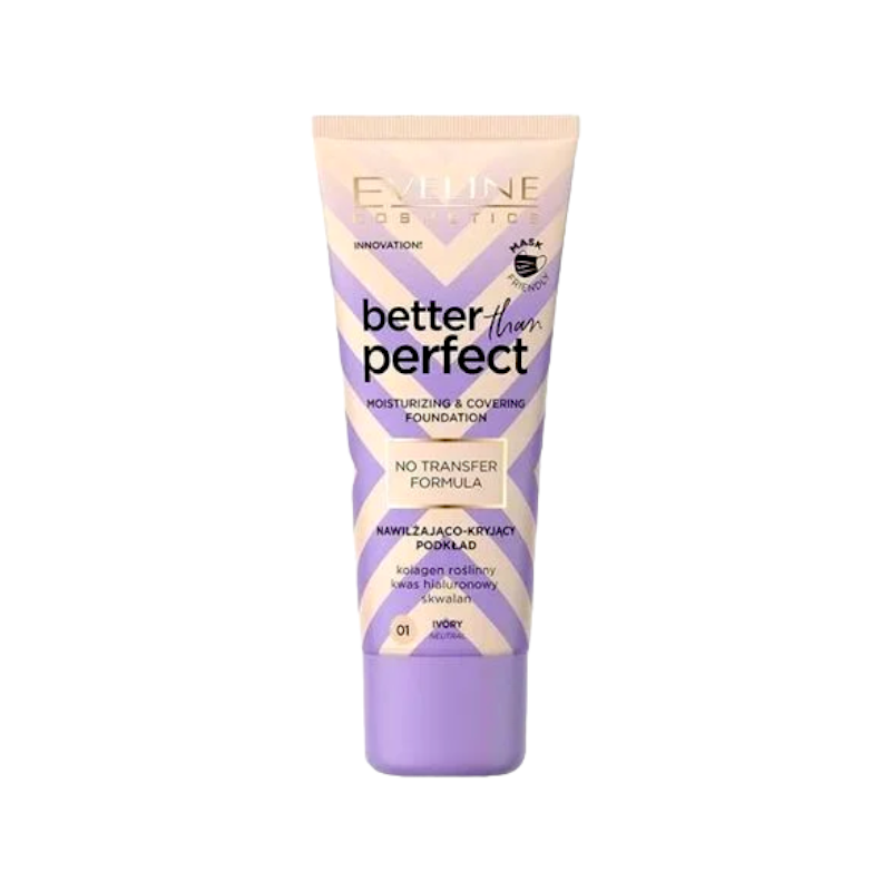 Тональна основа стійка зволожувальна EVELINE BETTER THAN PERFECT 30 мл. 02- LIGHT VANILLA