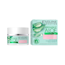 Крем-гель для обличчя Eveline Cosmetics Organic Aloe + Collagen Зволожувально-заспокійливий 50 мл.