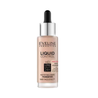 Тональна основа рідка EVELINE LIQUID CONTROL IVORY BEIGE NIACYNAMID N 003 32 мл. 8541