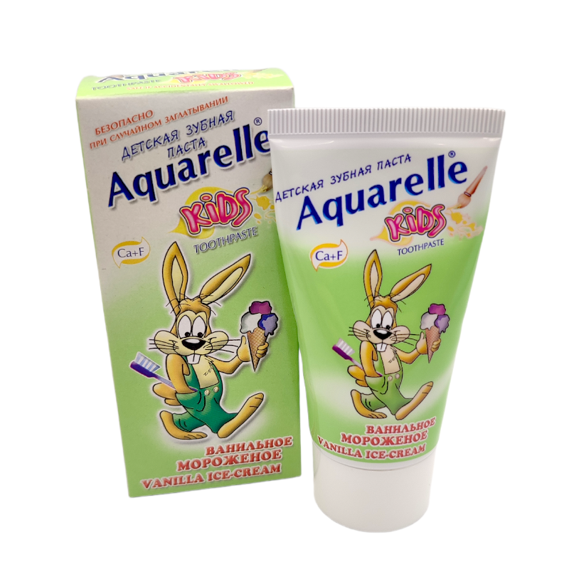 Зубна паста Aquarelle Kids Ванільне морозиво 50 мл.