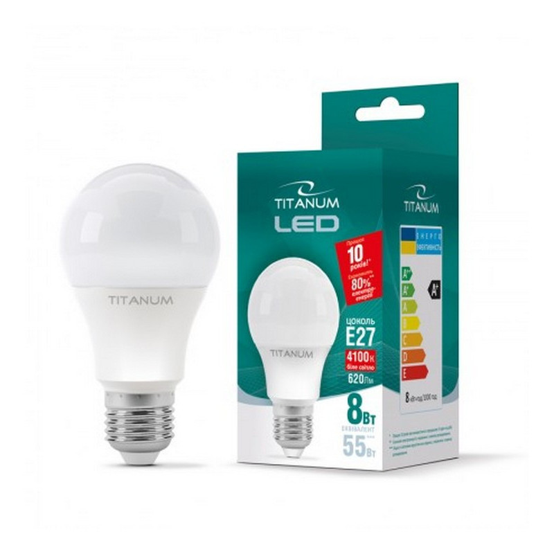 Лампочка Titanum 8W Е27