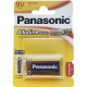 Батарейка Panasonic 6LR61 Alkaline Power Bronze 1 шт. планшет 9303 - фото 1