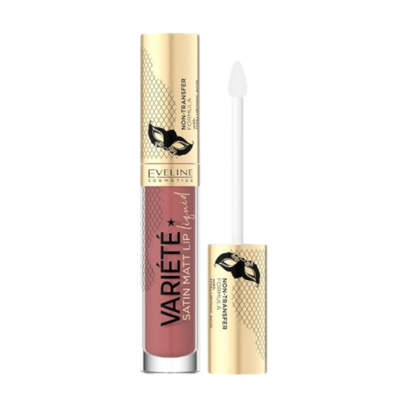 Помада рідка матова з гіалуроновою кислотою EVELINE VARIETE PERFECT MATTE LIP INK N 04 2162