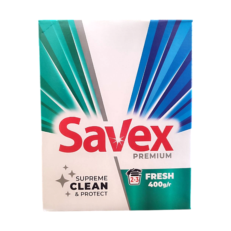 Пральний порошок parfum losk 2 в 1 fresh автомат Savex 400 г. 1411