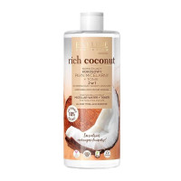 Вода міцелярна кокосова зволожуюча для демакіяжу  EVELINE 3 в 1 RICH COCONUT 400 мл.