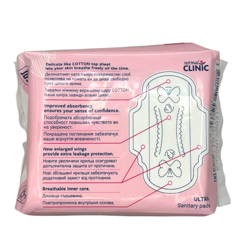 Прокладки гігієнічні Normal Comfort Ultra Cotton Feeling 240 mm. 4 k. NCF 04 B 10 шт.