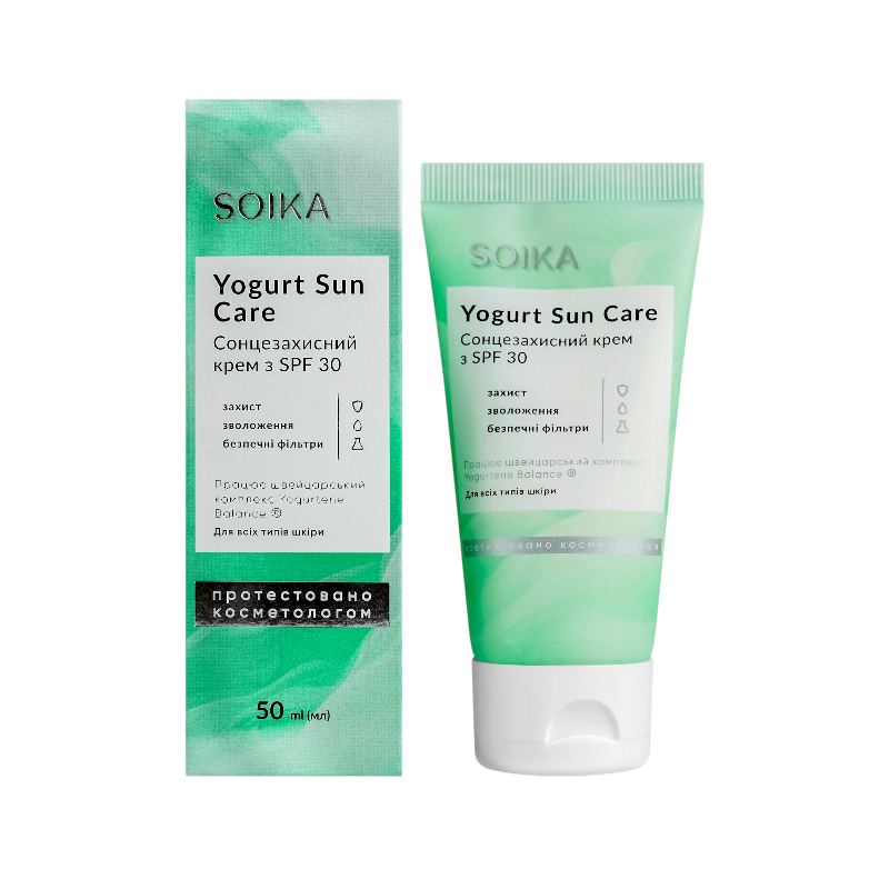 Крем сонцезахисний для обличчя SOIKA SPF30 50 мл 1166