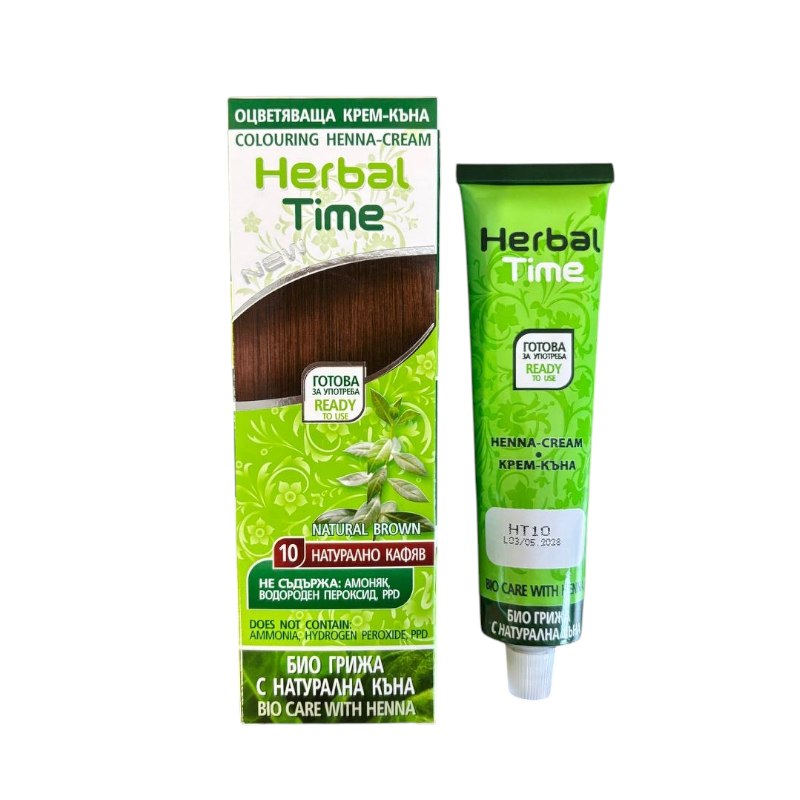 Крем-хна Herbal Time 10 Натурально-коричневий