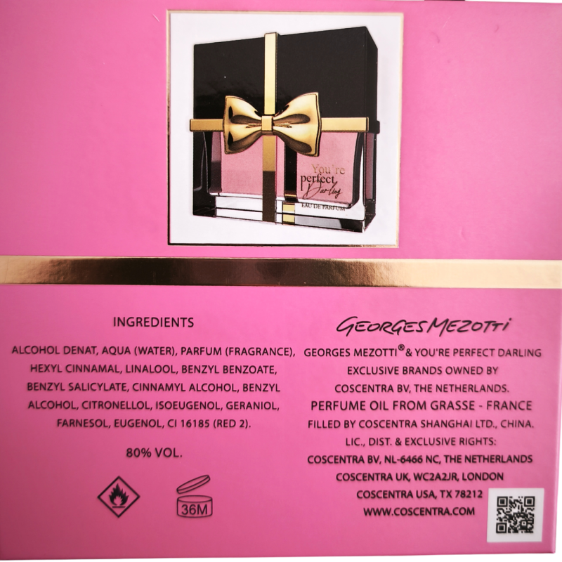 Парфумована вода жіноча GEORGES MEZOTTI YOU'RE PERFECT DARLING woman EDP 100 мл. 0064