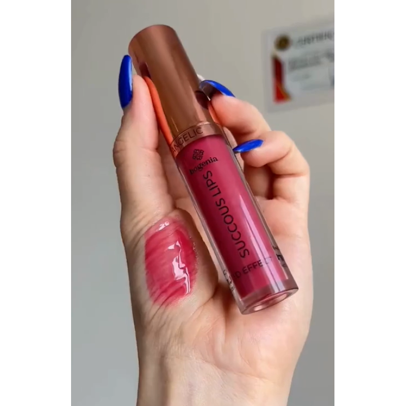 Блиск для губ Bogenia BG 711 Succous Lips Angelic 3D effect 001 Melancholy